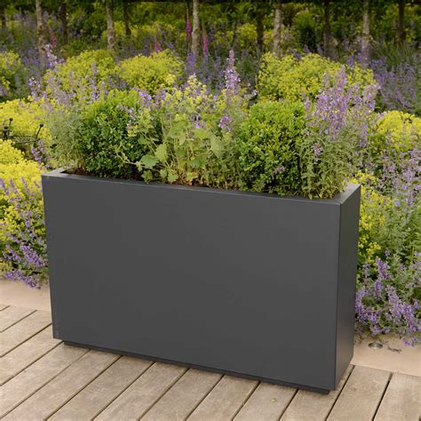 rectangle metal planter